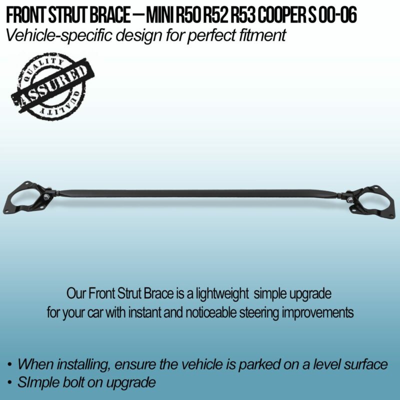 Front Strut Brace Mini R50 R52 R53 Cooper S 00 06 Gravity Performance front-strut-brace-mini-r50-r52-r53-cooper-s-00-06-gravity-performance