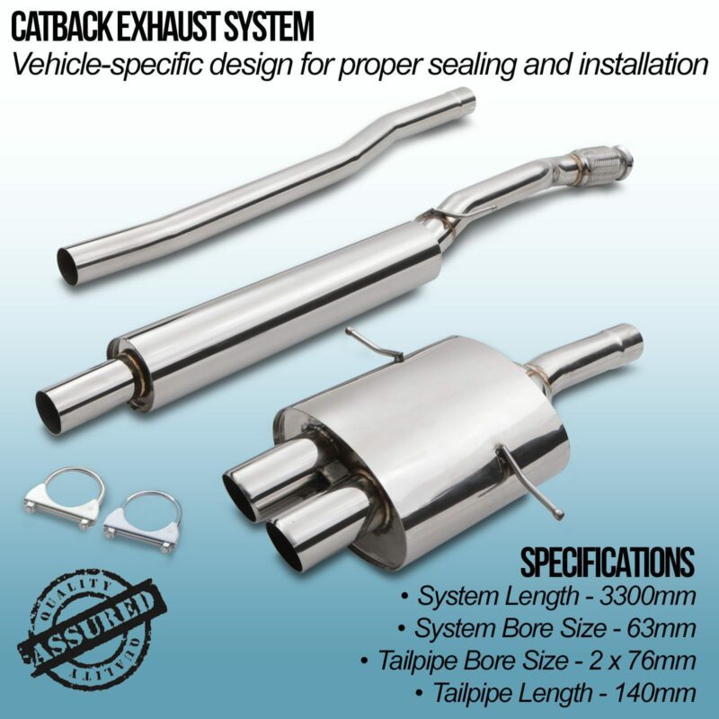 Catback Exhaust System - Mini Cooper S R56 1.6T 06-13 – Gravity Performance