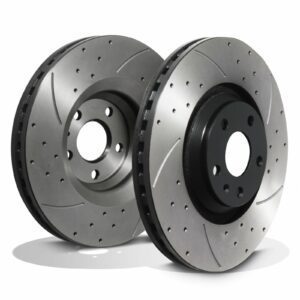 Front Vented 340mm Brake Discs - Audi TT 8J 1.8 2.0 3.2 VR6 TFSI Quattro 08+