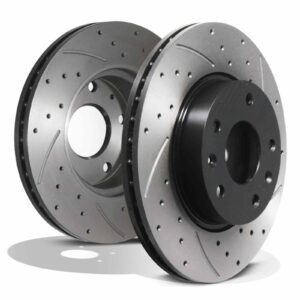 Front Drilled Grooved 277mm Brake Discs - Land Rover Freelander 1 L314 98-06