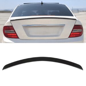AMG Style Gloss Black Rear Spoiler Lip - Mercedes Benz C Class W204 07-14