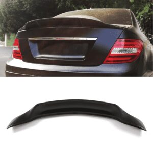 Gloss Black R Style Rear Spoiler - Mercedes Benz C Class Coupe W204 07-12