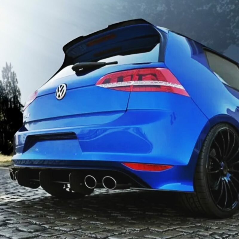 Rear Blade Diffuser Gloss Black - Volkswagen Golf R MK7 12-16 – Gravity ...