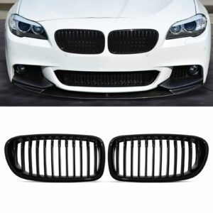 Gloss Black Single Slat Kidney Grille - BMW 5 Series F10 F11 09-16