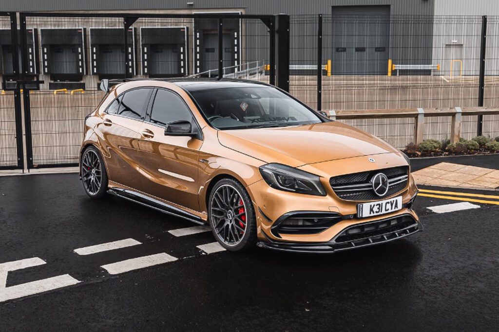 Mercedes A45 AMG fitted with Gravity performance parts