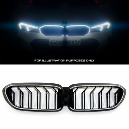 Gloss Black M5 Style LED Front Grille - BMW 5 Series G30 2019+