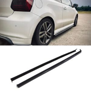 R-Line Style Side Skirts Gloss Black - VW Polo MK6 17-21