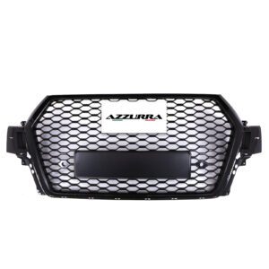Front RSQ7 Style Badgeless Grille Gloss Black – Audi Q7 4L 15-20