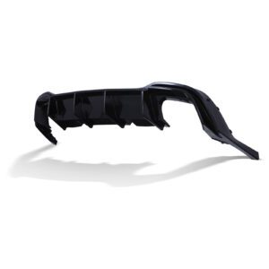 Rear Twin Exit Diffuser Gloss Black - VW Golf MK8 GTI 2020+