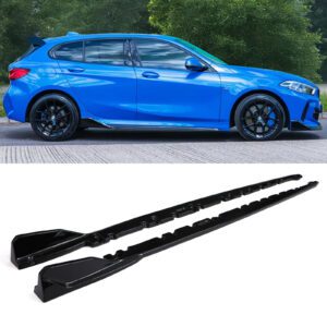 M Sport Style Side Skirts Gloss Black - BMW 1 Series F40 2019+