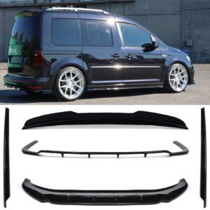 Aero Body Kit Gloss Black - VW Caddy MK5 LWB Tailgate 2020+