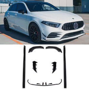 Gloss Black Aero Body Kit - Mercedes A-Class A35 AMG / AMG Line W177 2018+