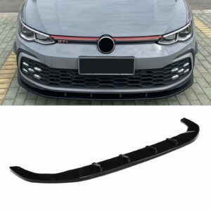 Front Bumper Splitter Gloss Black - VW Golf MK8 GTI/GTD/R/R-Line 2020+