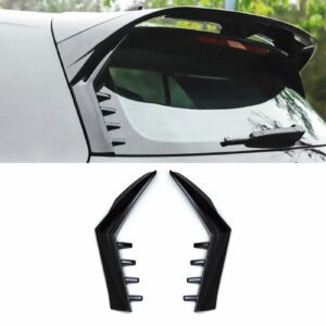 Blade Style Rear Window Side Wings Gloss Black - VW Golf MK8 2020+