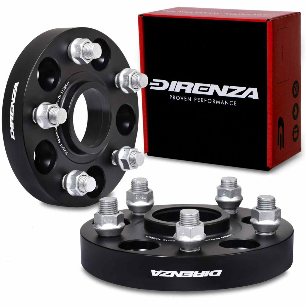 Direnza 25mm Wheel Spacers - Pair - Honda Civic Type R FK2 15-17 | 5×120 M14×1.5 64.1mm