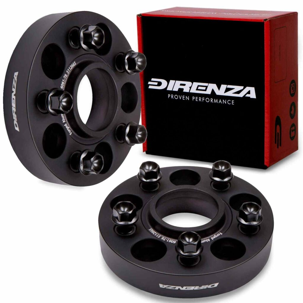 Direnza 30mm Wheel Spacers - Pair - Mini Cooper F55 F56 / clubman R55 F54 | 5×112 M14×1.25 66.6mm