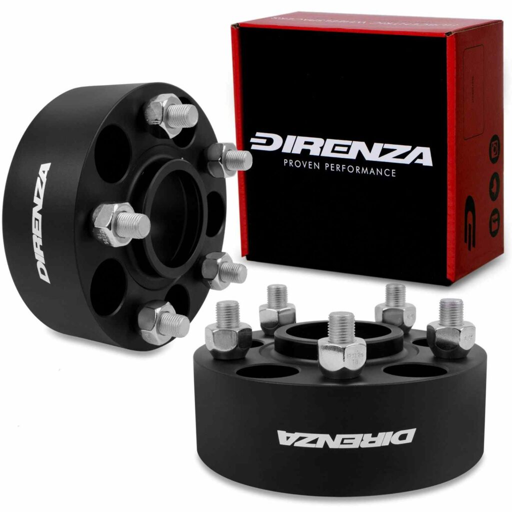 Direnza 50mm Wheel Spacers - Pair - Nissan 350z / 370z / GT-R / Juke / Qashqai / Skyline / Silvia | 5×114.3 M12×1.25 66.1mm