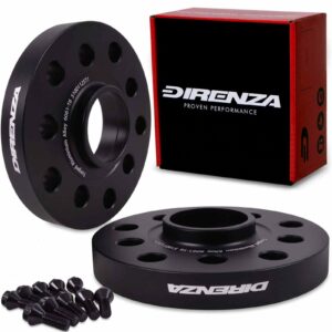 Direnza 20mm Wheel Spacers - Pair - VW Volkswagen Golf Polo / Audi A1 A3 / Seat Ibiza / Skoda Octavia | 5×100 M14×1.5 57.1mm