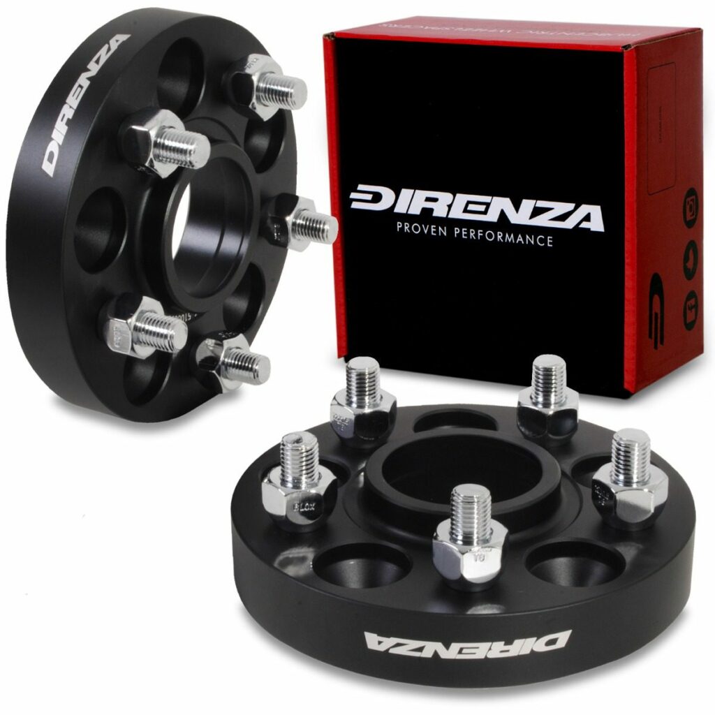 Direnza 25mm Wheel Spacers - Pair - Ford Focus MK3 All Models | 5×108 M12×1.5 63.3mm