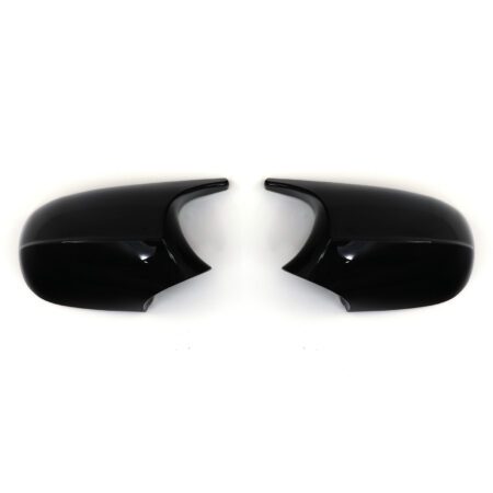 M Style Side Mirror Covers Gloss Black - BMW 3 Series E90 E91 2009-2011