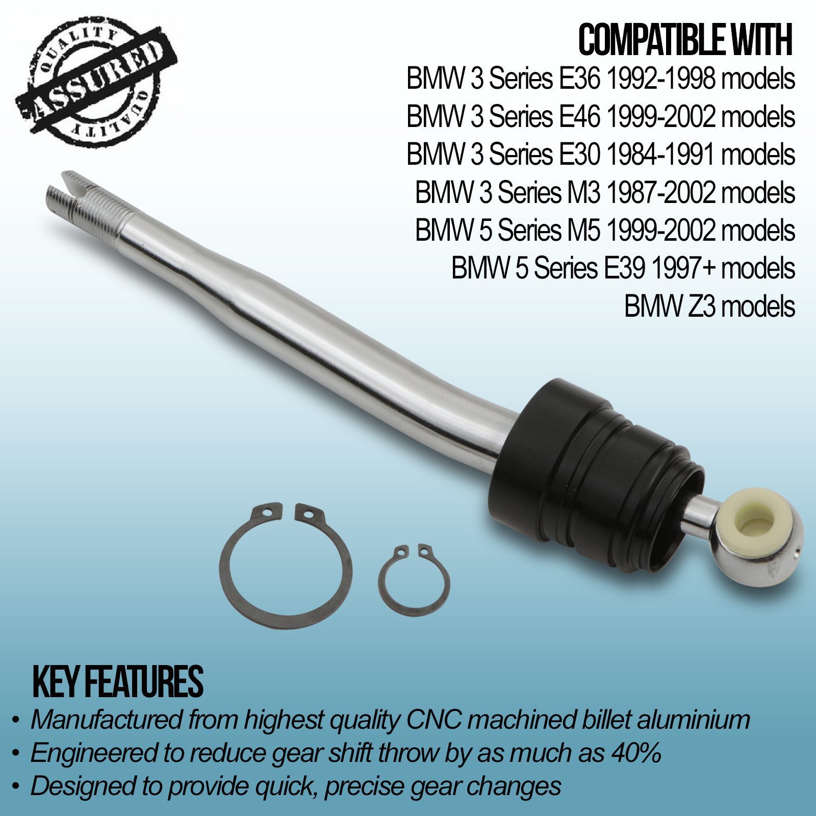 The Modified Gear Lever Is Suitable for BMW E30 Series Shift Handle, Shift Lever The Modified Gear Lever Is Suitable for BMW E30 Series Shift Handle, Shift Lever