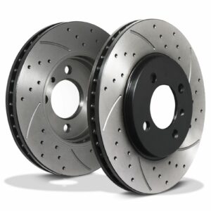 Front Drilled Grooved 260mm Brake Discs - BMW 3 Series E30 E36 320 323 325 82+