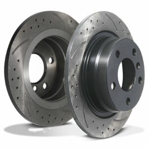 Rear Grooved Drilled 290mm Brake Discs - BMW 1 2 Series F20 F21 F22 F23 11+