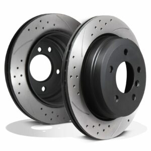 Rear Drilled Grooved 300mm Brake Discs - BMW 3 Series E90 E91 E92 E93 05+