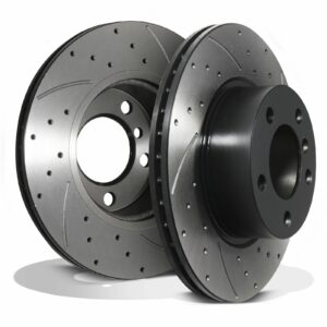 Front Drilled Grooved 300mm Brake Discs - BMW 1 Series F20 F21 118I 120D 11+