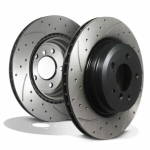 Rear Drilled Grooved Vented 336mm Brake Discs - BMW 3 Series E90 E92 04-13