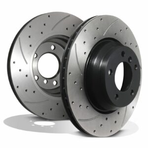 Front Drilled Grooved 330mm Brake Discs - BMW 3 Series E90 E91 E92 320 325 330 04+