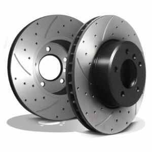 Front Drilled Grooved 324mm Brake Discs - BMW 6 Series E63 E64 630I 04-10