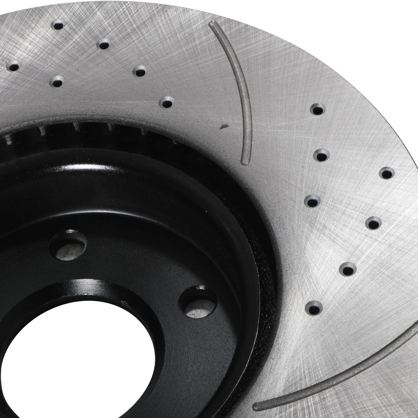 A-Premium 11.81 Inch (300mm) Front Drilled And Slotted Disc Brake Rotors Ceramic Pads Kit