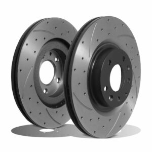 Front Drilled Grooved 321mm Brake Discs - Mazda Rx8 Rx-8 1.3 231 192 2003-2012
