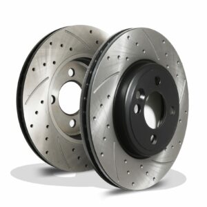 Front Drilled Grooved 280mm Brake Discs - Mini R56 R58 Cooper SD D One 1.6 08-15