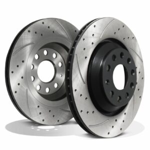 Rear Drilled Grooved 310mm Brake Discs VW Golf MK6 MK7 MK8 GTI GTD R 2.0 TSI 13+