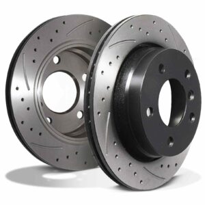 Rear Drilled Grooved 276mm Brake Discs - BMW 3 Series E36 320 323 98-05