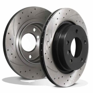 Rear Drilled Grooved 294mm Brake Discs - BMW 3 Series E46 325 328 98-05