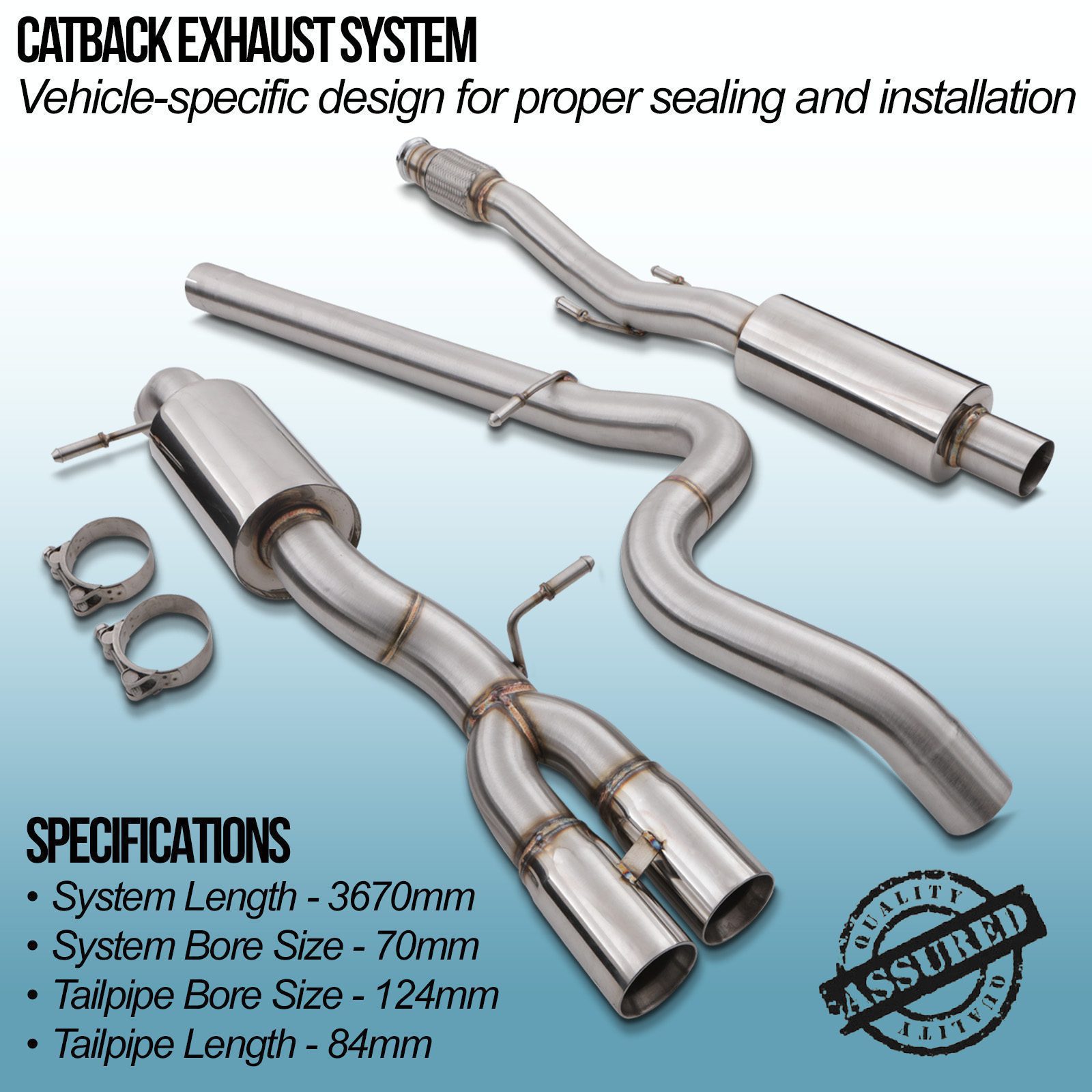 Catback Exhaust System - Peugeot 208 GTI 1.6T 12-18 – Gravity