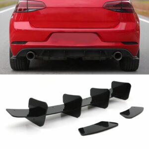 Gloss Black Rear Blade Diffuser - VW Golf GTI MK7.5 17-20