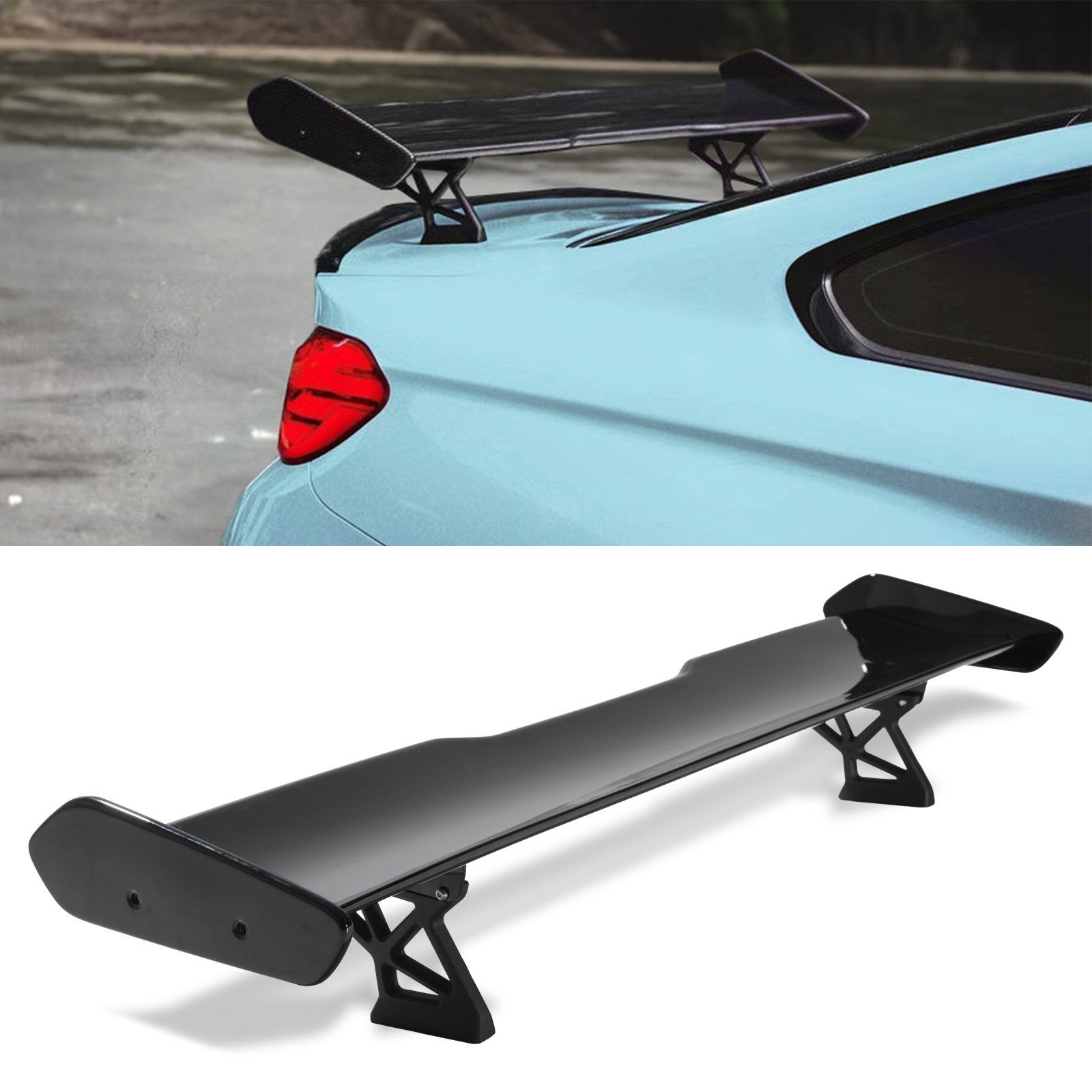 thumbnail image 2 of MagicKit Gloss Black Rear Trunk Spoiler For BMW 4 Series F32 / M4 F82 Coupe 2014-2020 2 of 5
