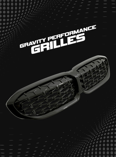 performance led and normal car grille