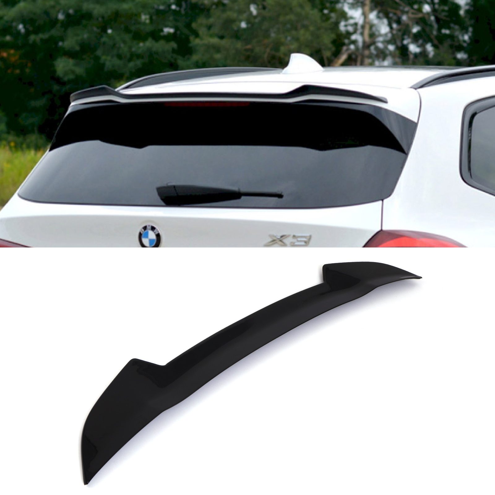 Rear Roof Spoiler Extension BMW X3 G01 18 24 GLOSS &ndash