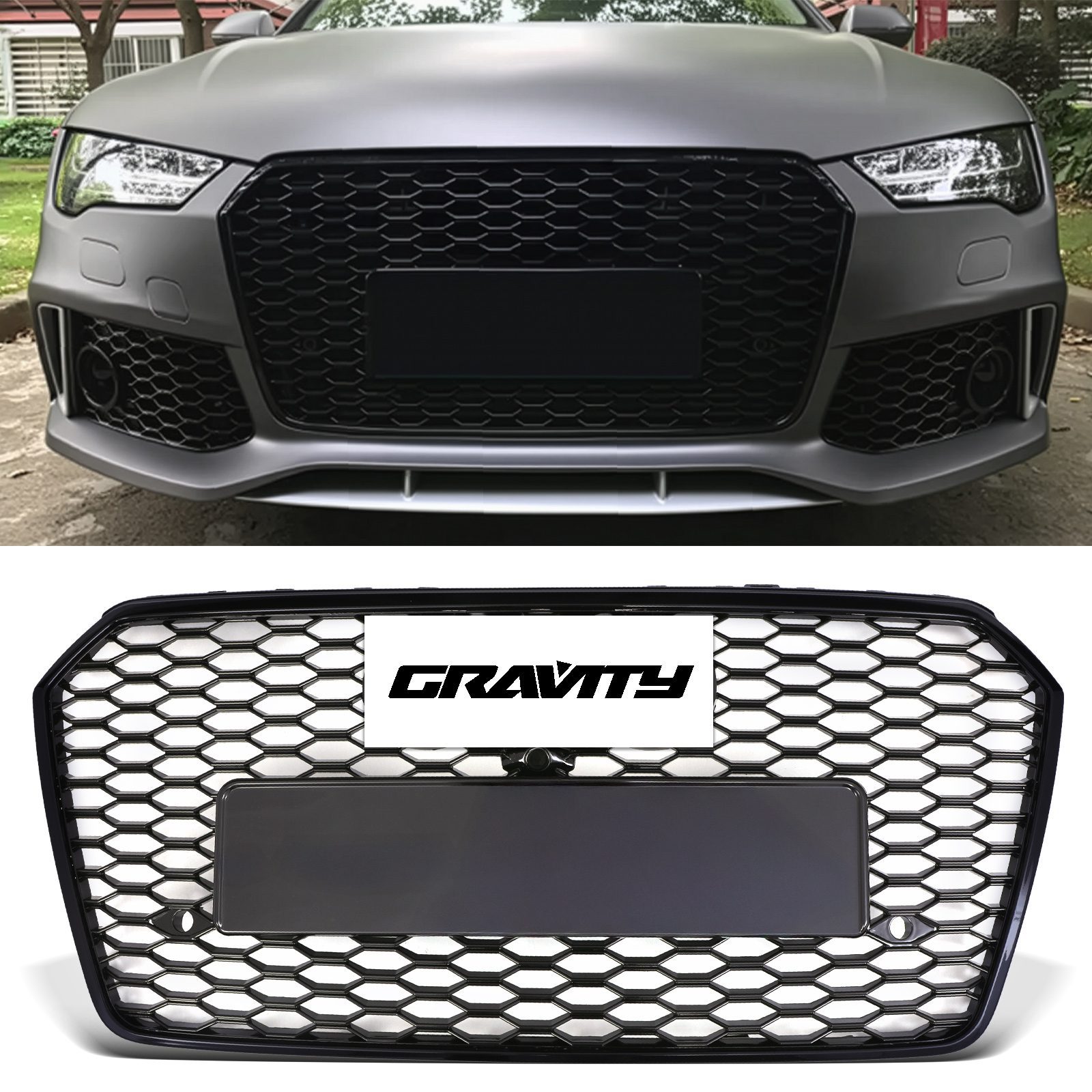 RS7 Style Grille Logo Grille All Audi A7 S7 Hatchback 4G8 Facelift 2015 2018 &ndash