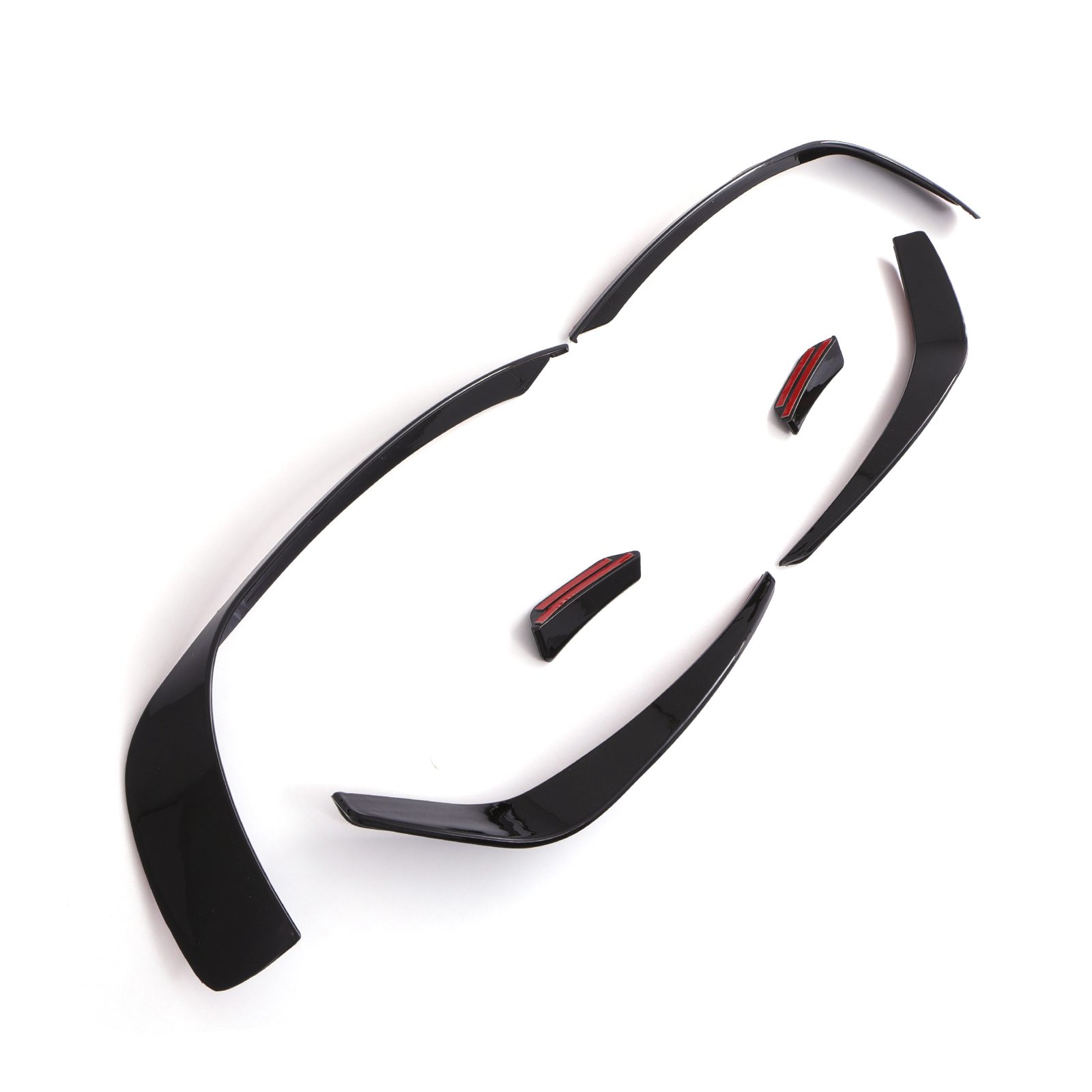 Front Bumper Canards Fog Light Surround Gloss Mercedes Benz Class W176 Pre Facelift 13 15 &ndash