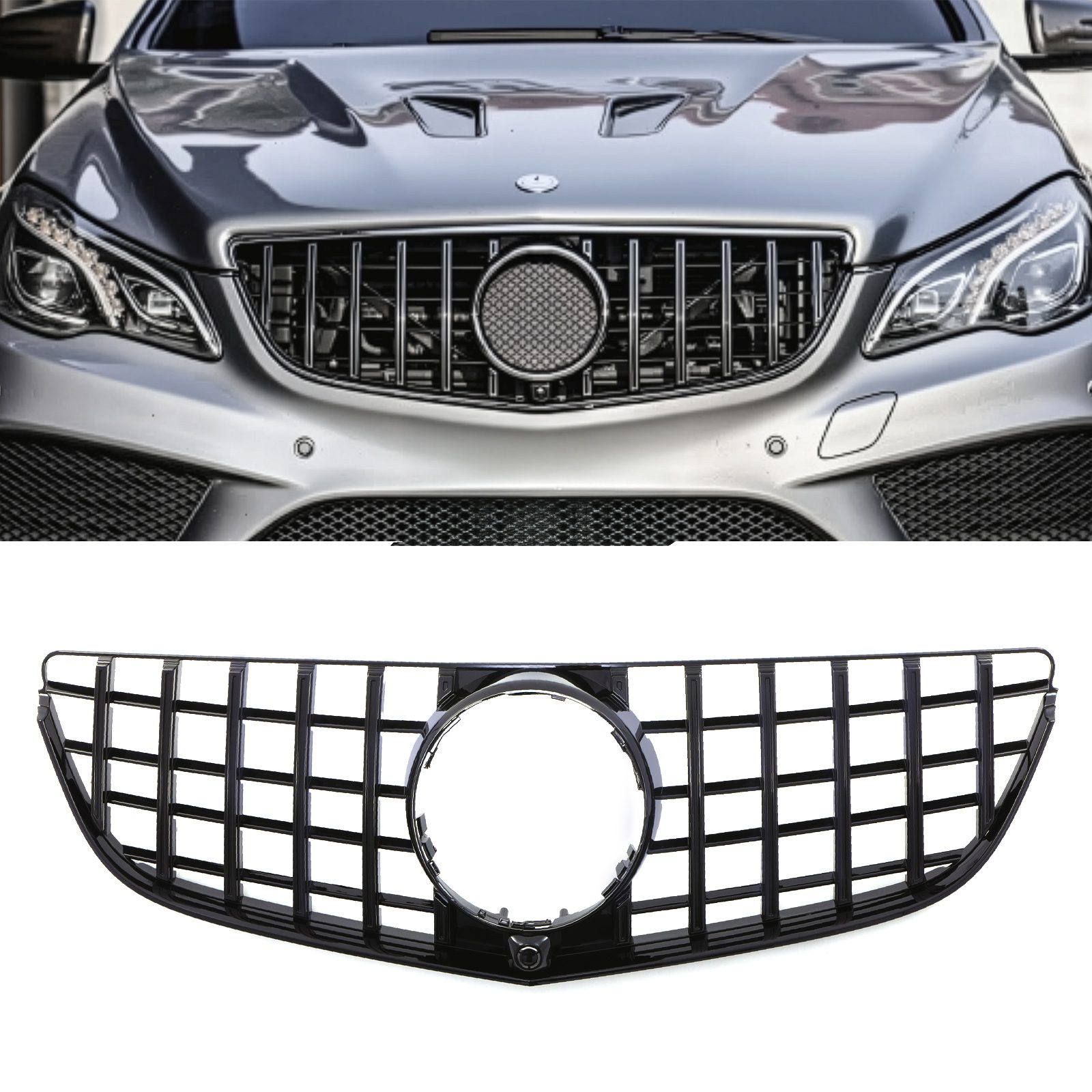 Panamericana Style Front Grille Gloss Mercedes E Class C207 13 16 &ndash