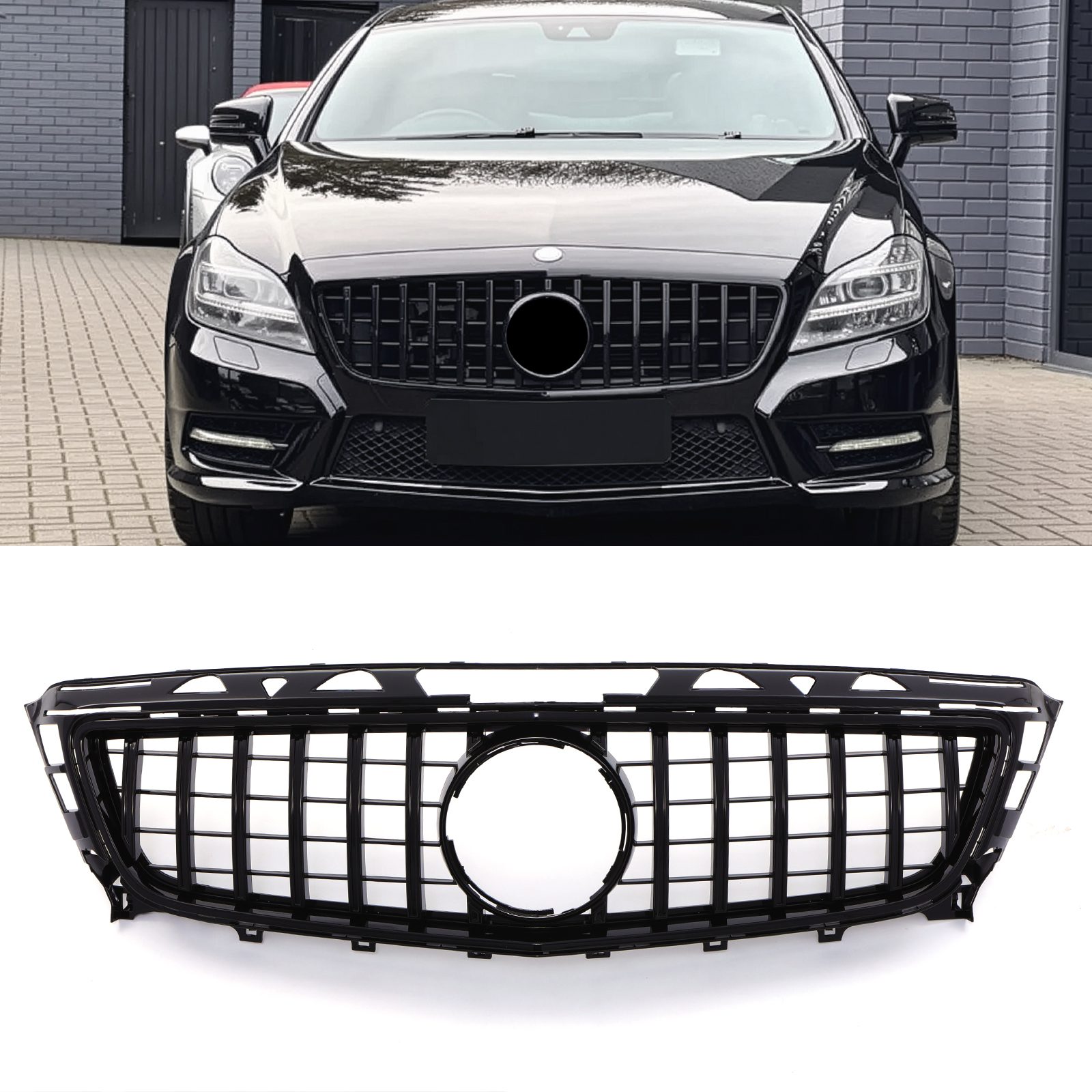 Panamericana Style Front Grille Gloss Mercedes CLS Class W218 11 14 &ndash