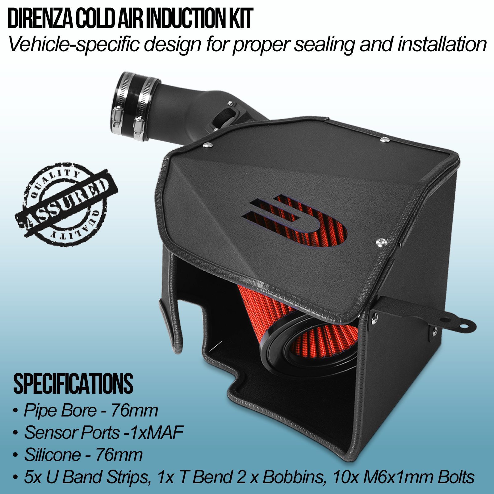 Direnza Cold Air Induction Kit - Mini Cooper F56 2.0 Turbo 13-18