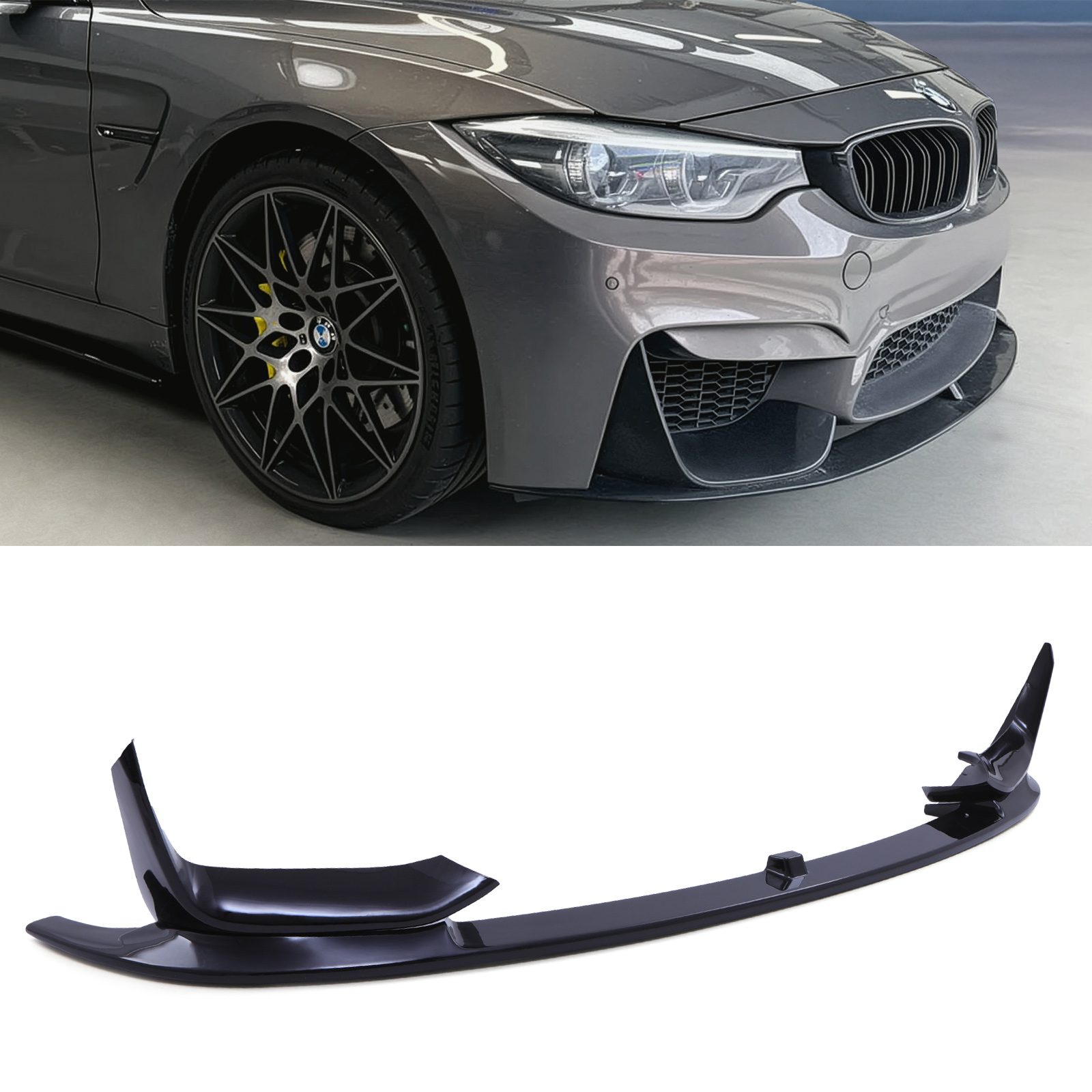 M Style Front Splitter Gloss – BMW M3 F80 M4 F82 F83 14 20 &ndash