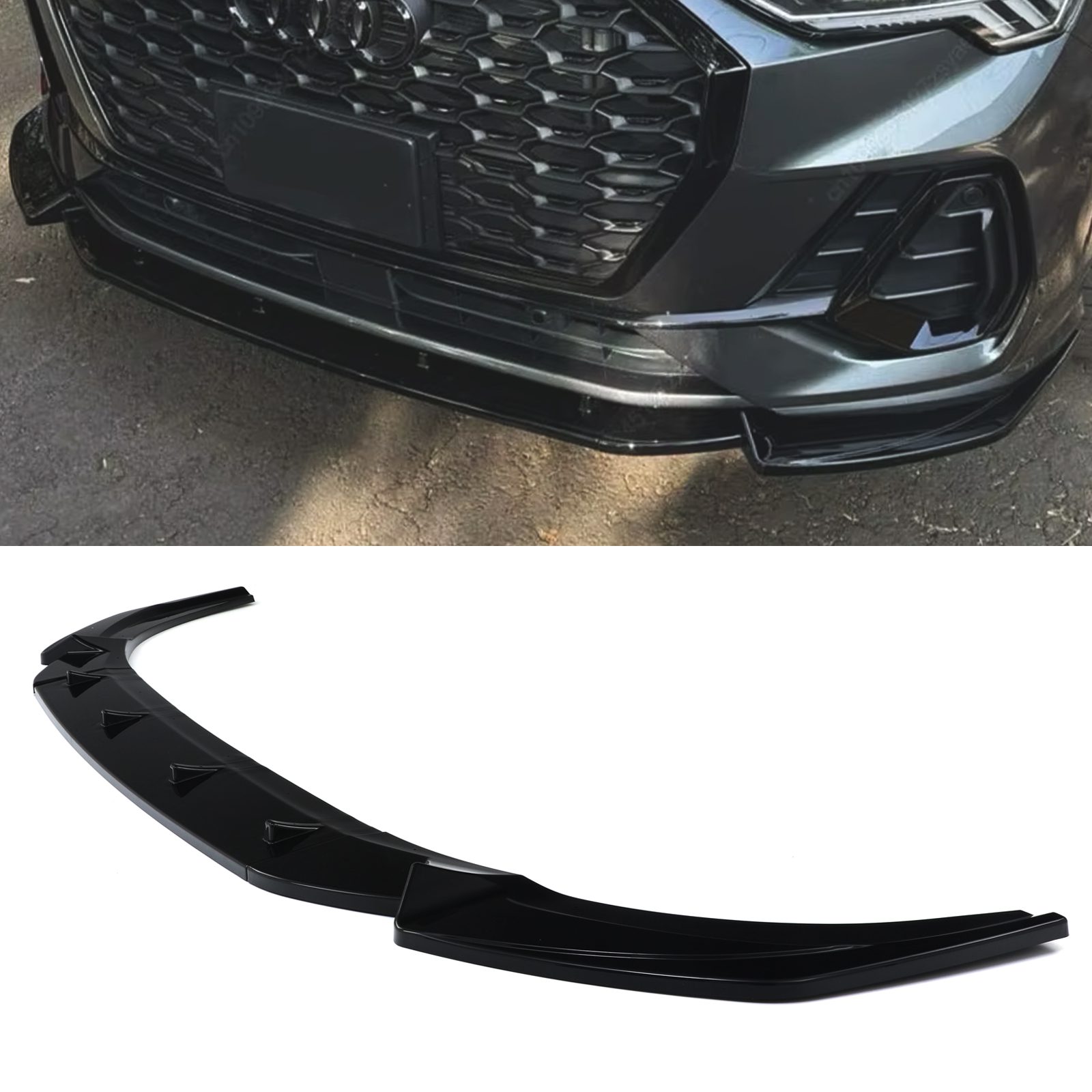 Front Splitter Gloss Audi Q3 F3 S Line 2019 2025 &ndash